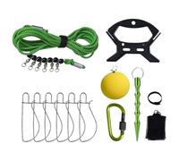 Fishing Stringer - Cordino Da Per Lucci Con 6 Chiusure In Acciaio - Blocco Resistente Corda 5.0 M Per Cattura Trota Salmone Uomini tori Kayak Esterno Acqua