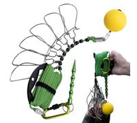 Fishing Stringer,Cordino Da Per Lucci Con 6 Chiusure In Acciaio | Blocco Resistente Corda 5.0 M Per Cattura Trota Salmone Uomini tori Kayak Esterno Acqua