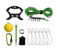 Fishing Stringer - Stringer Per Salmonidi Con 6 In Acciaio Inossidabile,Blocco Resistente Corda 5.0 M Per Cattura Trota Salmone Uomini Pescatori Kayak Esterno Acqua