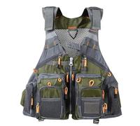 Fishing Swimming Vest High Buoyancy Breathable Safety Swimming Vest Adjustable Strap for Kayaking Sailing Paddle Boarding Water Sports Activities Outdoor Gear Men Women Adults(Military green)