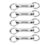 Fishing Swivels, 5 pezzi | acciaio inox girevole a 360° | 85-220 kg/187-485lb Strong Pulling Force | Saltwater & Freshwater Fishing Accessories (9#)