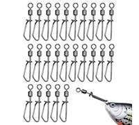 Fishing Swivels And Clips 360 Degree Rotation Smooth Fast Quick Clips