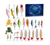 Fishing Tackle Advent Calendar, Fishing Lure Advent Calendar Fishing Advent Calendar 2024, Advent Calendar Fishing Christmas Countdown, 24 Days Fishing Lures Set