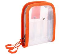 Fishing Tackle Bag, Angler Fish Pouch, 5.91x5.04x1.5 Inches Heavy Duty Organizer and Transparent Waterproof Pack, Storage Carrier for Kayak Gear, Beginner, Enthusiasts, Boat Trips