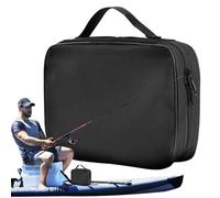 Fishing Tackle Bag, Large Fishing Gear Organizer Kit, Portable Storage Case, Lightweight Design Angler Pack for Adults Beginners, Boat, Shore, Lake, River, Vacation, Travel