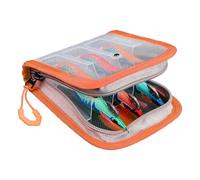 Fishing Tackle Bag, Transparent Waterproof Hook Cover Organizer, Protective Pouch for Kayak, Boat Trips, Beginners, Husband, Anglers, Enthusiasts, 5.91x5.04x1.5 Inches, Grey, Orange, Green