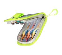 Fishing Tackle Bag, Trasparente Hook Cover Organizer, Waterproof Saltwater Gear Pouch, Protective Storage Case, Outdoor Accessory for Kayak Boat Trips Husband Beginner Anglers Enthusiasts Use, verde