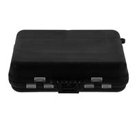 Fishing Tackle Box, scatola di plastica per pesca accessori da pesca, scatola di immagazzinaggio (nero)
