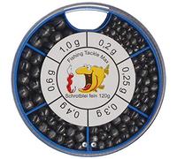 Fishing Tackle Max GmbH & Co. KG 10IT4250203304139IT10 Shotgun Piombo - Fein - 120 G in Pratica Scatola Girevole Morsetto Piombo Assortimento