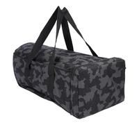 Fishing Tackle Storage Bags 1000D Oxford Cloth Tackle Universal Carry Case Large Storage for Fishing Gear Padded Handle Design (Black Camouflage)