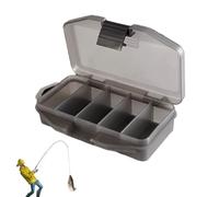 Fishing Tackle Tray, Compact Multi-Compartment Storage, 5.31 x 2.60 x 1.18 Inches Fishing Gear Case, Angler Baits Accessories, Lightweight Tackles Box for Snacks and Freshwater Use