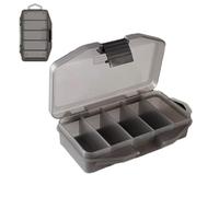 Fishing Tackle Tray, Compact Multi-Compartment Storage, 5.31 x 2.60 x 1.18 Inches Fishing Gear Case, Angler Baits Accessories, Lightweight Tackles Box for Snacks and Freshwater Use