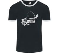 Fishing The Master Baiter Funny Fisherman Uomo Ringer T-Shirt FotL