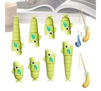Fishing Toy - Extendable Shark Catch Game, Standard Size with Rotating Base, Fine Motor Skill Development, Educational Toy, for Kids Ages 3+ Boys Girls Kindergarten Daycare Preschool Home