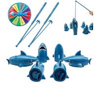 Fishing Toys - 7.1 Inch Interactive Desktop Game | Educational Motor Skill - 250g Board with Turntable and Rods, Developing Coordination During Indoor Play for Young Children
