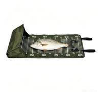 Fishing Unhooking Mat - Oxford 65x30cm | Foldable Carp Cradle | Measuring Ruler Scale | Waterproof Landing Pad For Catch Release Bank Fishing Protection