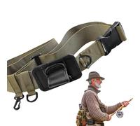 Fishing Waist Belt Rod Holder, Adjustable Wading Belt with Rod Insert, 20x13x5cm, Fly Pole Sheath Men and Women, Secure Equipment for Waders, Outdoor Anglers