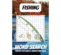 Fishing Word Search Puzzle Book: Easy to Read Print about Fishes, and More | 6x9 inches, 110 pages | 50+ Puzzles, Perfect Gift for Vacations or Holidays