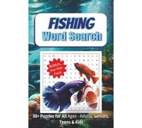 Fishing Word Search Puzzle Book: Word Search with Easy to Read Print about Fishing, Fish, Fun Fish Facts and more / 6 x 9 inches, 110 pages / 50+ Puzzles…Gift for Vacations, Holidays and Free Times