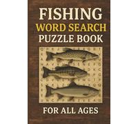 Fishing Word Search Puzzle Book: Word Searches with Easy Read Print about Fishing, Oceans, Fishes and More | 6x9 inches, 110 pages | 55 Puzzles ... Gift for Vacations, Holidays and Free