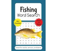 Fishing Word Search Puzzle Book: Word Searches with Easy to Read Print about all things Fishing and more; 6x9 inches, 110 pages; 50+ puzzles; Gift for Vacation, Holidays, and Free Time