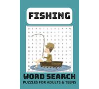 Fishing Word Search Puzzle Book: Word Searches with Easy to Read Print about Fishing and More | 6x9 inches, 110 pages | 50+ Puzzles