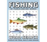 Fishing Word Search Puzzle Book: Word Searches with Easy to Read Print about Fishing, Fishes, and More | 8.5x11 inches, 110 pages | 50+ Puzzles, Gift for Vacations, Holidays and Free Times