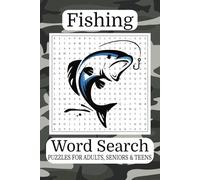 Fishing Word Search Puzzle: Word Search with Easy-to-Read Print about Fishing Gear, Freshwater Fish, Saltwater Fishing, and More [6x9 inches, 110 ... for Anglers, Relaxation, and Free Time