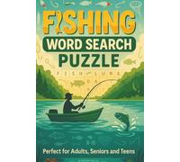 Fishing Word Search Puzzles: Word Search Puzzles with easy to Read Print about, Fishing, angling, and More | 6x9 inches, 110 pages | 50+ Puzzles ... Gift for Vacations, Holidays and Relaxation
