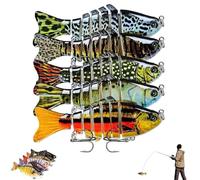 Fishings Gear, 3D Bionics Swimmings Lure Swims, Bionic Swimmings Bait That Swim by Itself, Suitable for All Kinds of Fishings Waters (A)