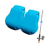 Fishings Rod Tie Holder, Pole Keeper Clips, Adorable Lakes Fishing Equipment, Fixed Tackle Strap Organizer, Fishing Accessories for Men Beach Lake Trip, 10x10x3 Inches
