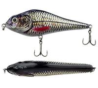 FISHN JERKYONE Jerkbait - Peso: 73g - Lunghezza: 15cm, Pike Wobbler, Esche Artificiali con Ganci Mustad, Esche da Pesca per la Pesca di Pesci Predatori Come luccio, Pesce persico (White Fish)