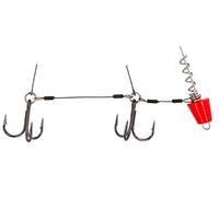 FISHN Screw in Hecht Systeme - Shallow Rig mit Oder ohne auswechselbaren Gewichten 5-20gr für Softlures bis 25cm mit Ultra Scharfen Mustad Haken (Switch Rosso)