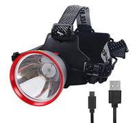 FISHNU Lampada frontale ricaricabile intelligente, faretto a led Lumius-T40, torcia frontale con tazza in lega di alluminio aeronautica, (11 watt)