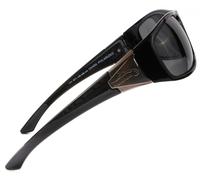 Fishoholic Polarized Pesca Occhiali da Sole - Metallo Logo - UV400 - Senza