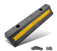 Fishtec - Fermacarro per Parcheggio - Cuneo Ruota Antiscivolo per Garage e Aiuto al Parcheggio - Robusto Fermacarro per Ruota 50 x 15 x 10 cm