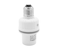 FISHTEC Portalampada Intelligente E27 con Sensore Crepuscolare - Accensione Casuale Automatica e Simulatore di Presenza Antifurto - Protezione Casa con Lampadine E27 Standard