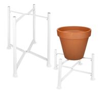 FISHTEC - Supporti per piante X 2-2 altezze - Salvaspazio - Struttura in metallo - Balcone Terrazza Veranda - Stile semplice per interni ed esterni - Vegetalizzare il tuo spazio