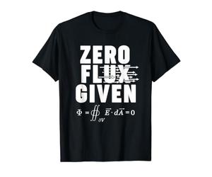 Fisica Elettromagnetismo Flusso Zero Dato Maglietta con Stampa Grafica Economica