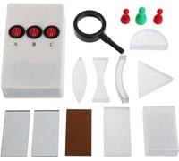 Fisica Esperimento Ottico Set Rifrazione Rifrazione Rifrazione Triangolare Prisma Lente Convessa Ottica Concava Concava Lente Prisma Set Fisico Kit Ottico,