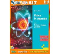 FISICA IN AGENDA - CON SINTESI E MAPPE PER TUTTI (9788893792028) - Libro Scolastico + Kit Scuola con Copertine Rebillo