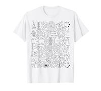 Fisica Matematica Biologia Chimica Scienza Astronomia Doodle Maglietta