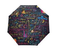 Fisica Matematica Geometria Formule Ombrello Pieghevole Automatico Ombrelli Antivento Protezione UV da Viaggio per Bambini Ragazzi Ragazze