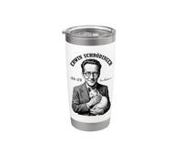 Fisica quantistica Erwin Schrodinger Cat Equazione Scienza Bicchiere termico in acciaio inox doppia parete