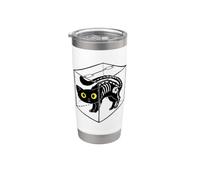 Fisica Quantistica Il gatto di Schrodinger è vivo e morto Bicchiere termico in acciaio inox doppia parete