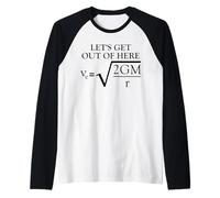 Fisica Scherzo Fuga Velocity Scienza Divertente Maglia con Maniche Raglan