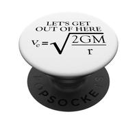 Fisica Scherzo Fuga Velocity Scienza Divertente PopSockets PopGrip Adesivo