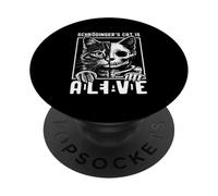 Fisica scientifica viva e morta del gatto di Schrödinger PopSockets PopGrip Adesivo