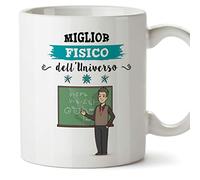 Fisico Tazze Originali di caffè e Colazione da Regalare Lavoratori e Professionisti - Questa Tazza appartiene al Meglio Fisico dell'universo - Ceramica 350 ml