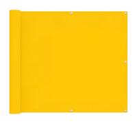 Fisinber Protezione da sguardi indiscreti per balcone, 100 x 1000 cm, in tessuto Oxford, resistente alle intemperie, motivo a righe, colore giallo